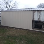 Halfway through the new siding!