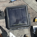 Sollar fan roof