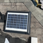 Solar roof fan