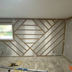 Master Accent Wall in Progress