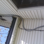 Progress on meter socket and weather head install