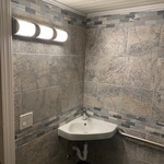 LED lights and accent tile