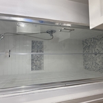 Stand shower remodeling.