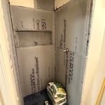 Bathroom stand up shower replacement.