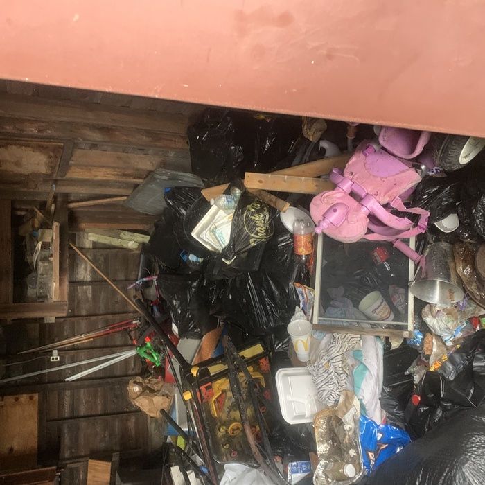 Inside the garage
