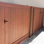 fence stain finished