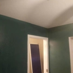bedroom drywall repaired and freshly painted