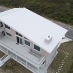 White Aluminum Standing Seam