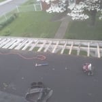 Repairing bottom of garage roof