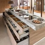 stage design kitchen clean