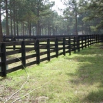 Wood Ranch Style Fence
