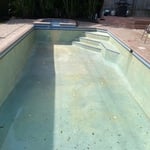 Pool drained