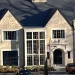 Main entrance with stucco