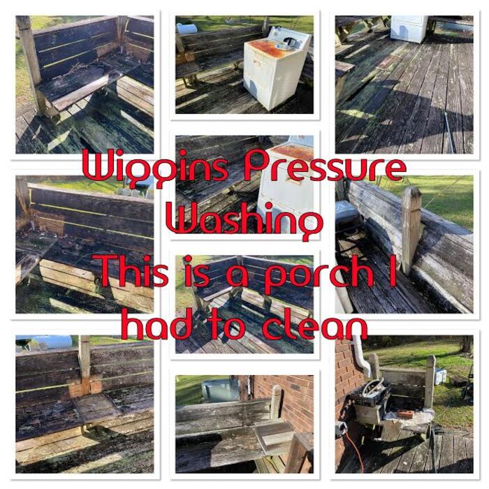 This was the deck before Cleaning #1