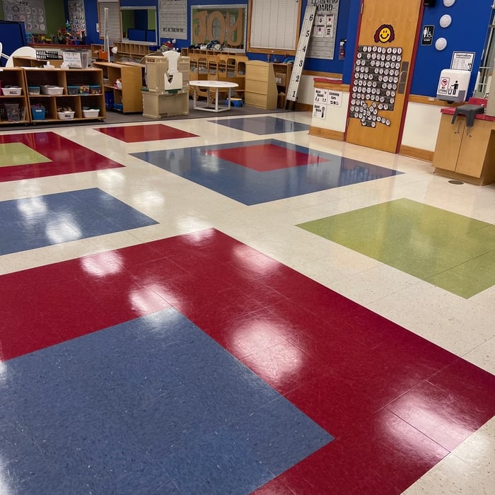 School gym floor