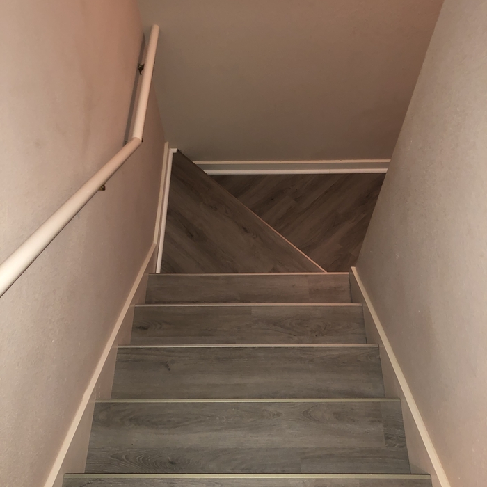 Stairs in Luxury Vinyl Plank