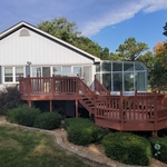 Wood deck