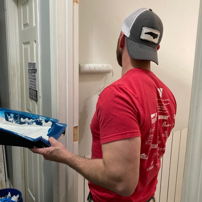 Joel putting in some work