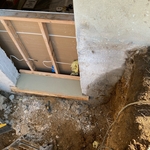 Inprogress of egress window install