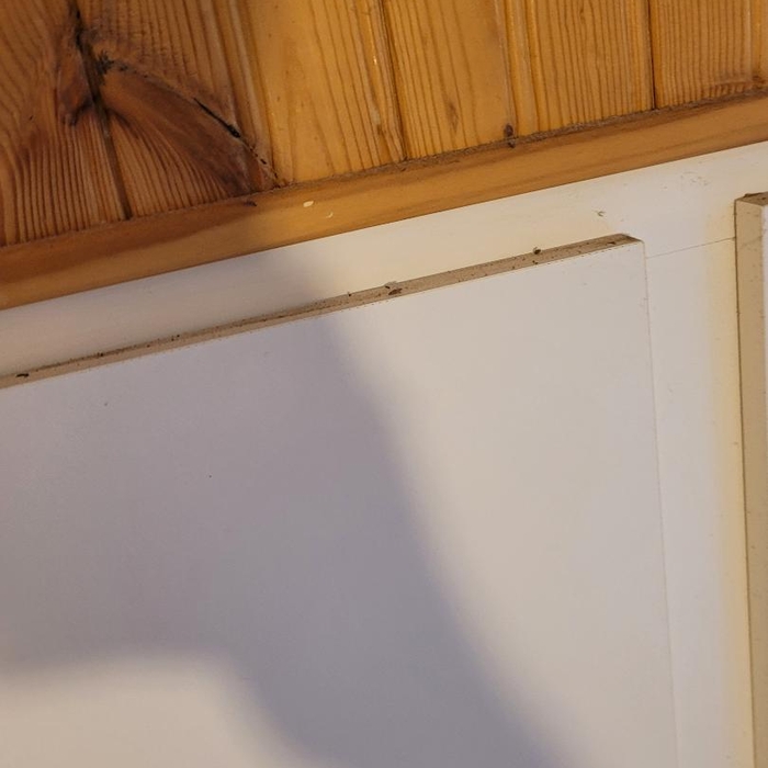 Above the kitchen cabnets