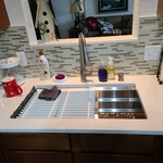 Sink Run with Lido Tile Backsplash