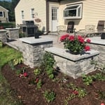 Patio walls pillars