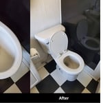Collage before and after