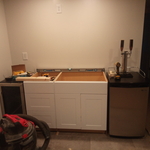 Basement bar.