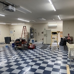 Garage man cave restoration