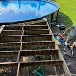All deck boards removed