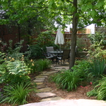 secluded patio