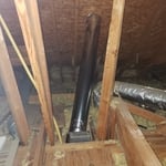 Custom Vent Duct in Attic
