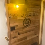 Rustic pallet wall