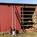 pole barn sliding door relocation