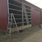pole barn sliding door relocation