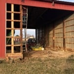 pole barn sliding door relocation