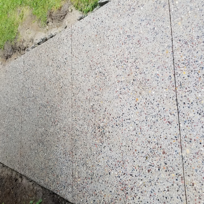 Residential aggregate sidewalk