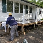 New deck built.