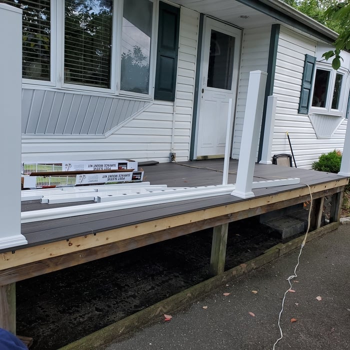 New deck built.