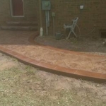 random stone w colored slate border