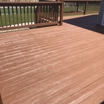 Deck in chocolate brown