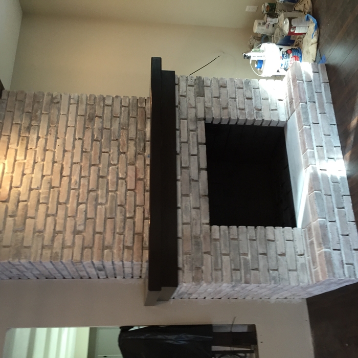 Fire place walls and beams