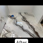 After master bathroom floor