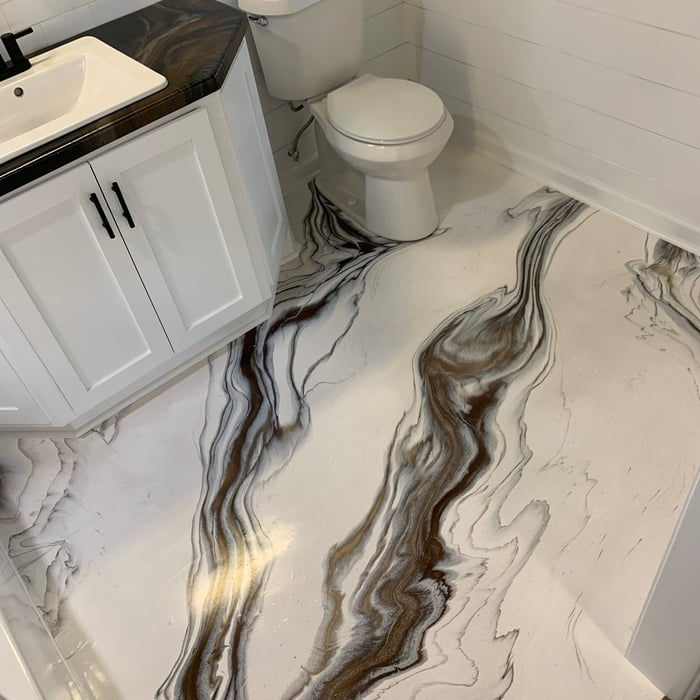 After master bathroom floor