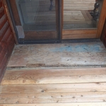Log Cabin Deck Entry