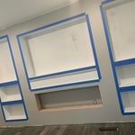 tv wall unit finished