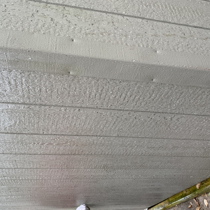 Removal of algae from side of house
