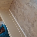 Trailor bathroom floor remodel