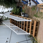 Second floor deck and stairs