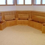 Benches with Lids Open